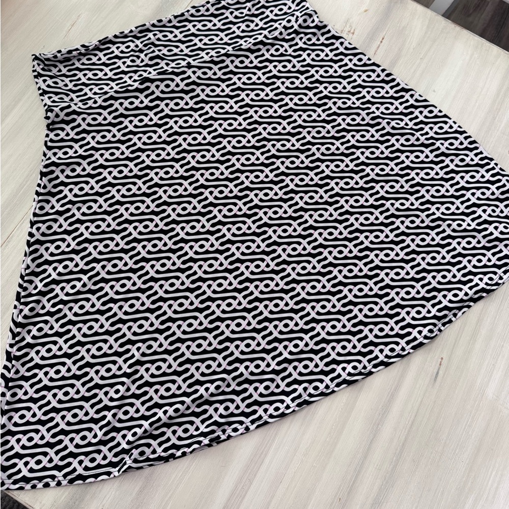 LuLaRoe Azure - Black and White Patterned Women’s Skirt